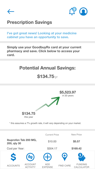 Healthy Dollars, Inc. Screenshot