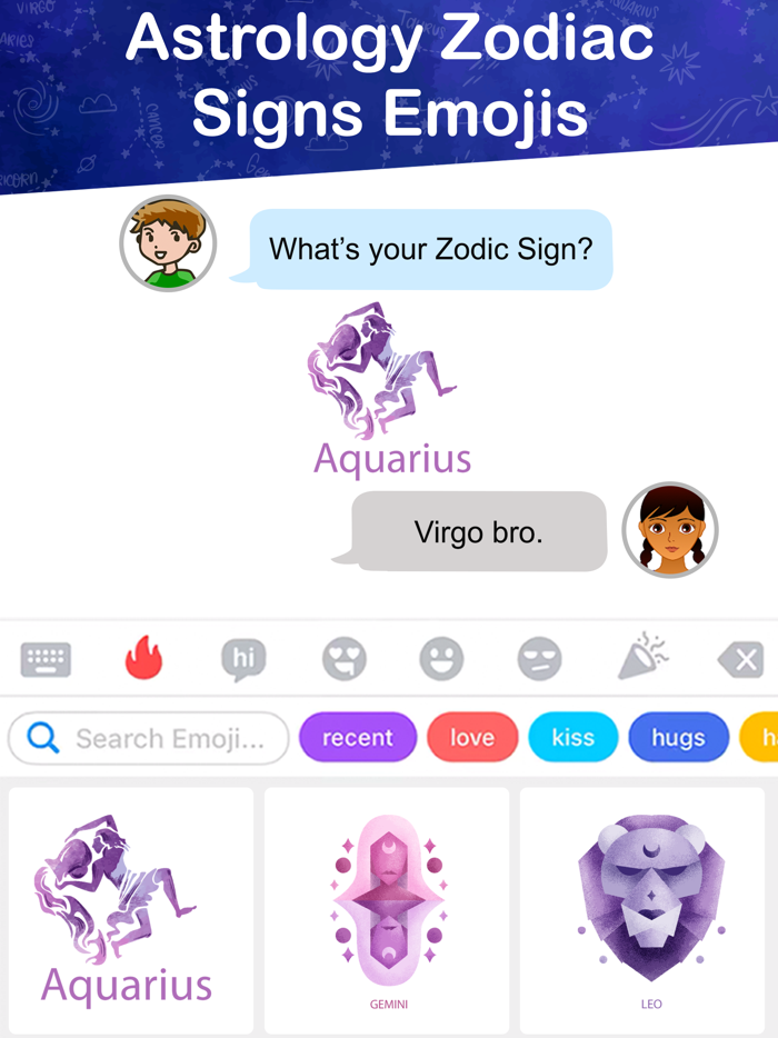 Astrology Zodiac Signs Emojis