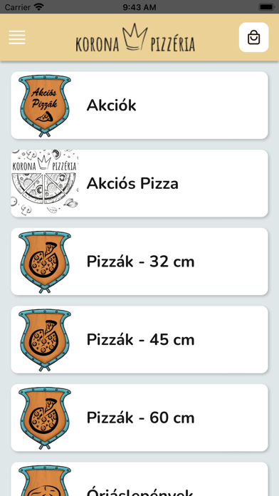 Korona Pizzéria Screenshot