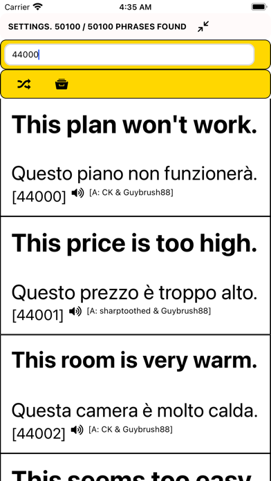 Screenshot #3 pour Speak Italian - 50,000 Phrases