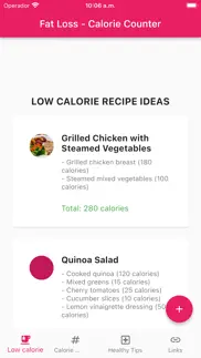 fat loss calorie counter iphone screenshot 1