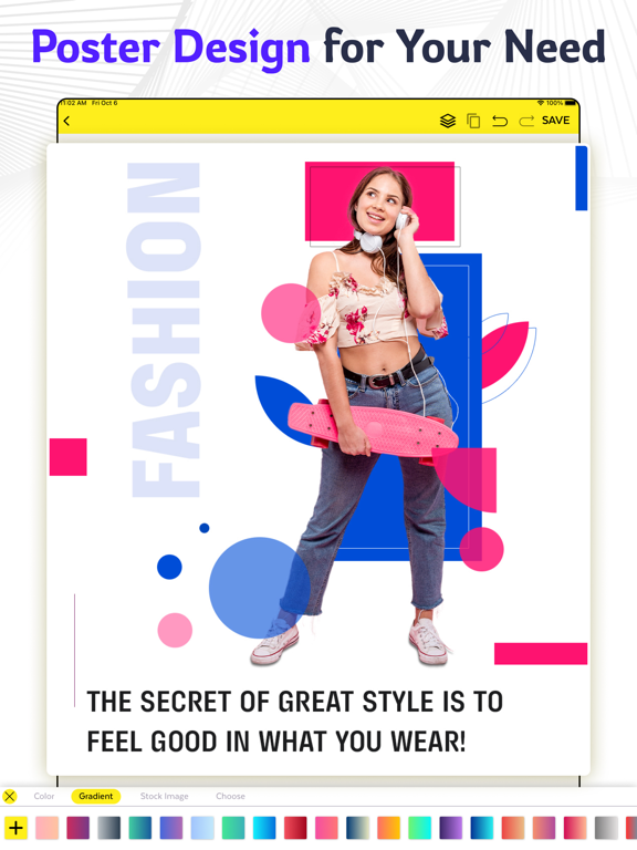 Graphic Design & Flyer Maker iPad screenshot 4 - Graphics & Design app