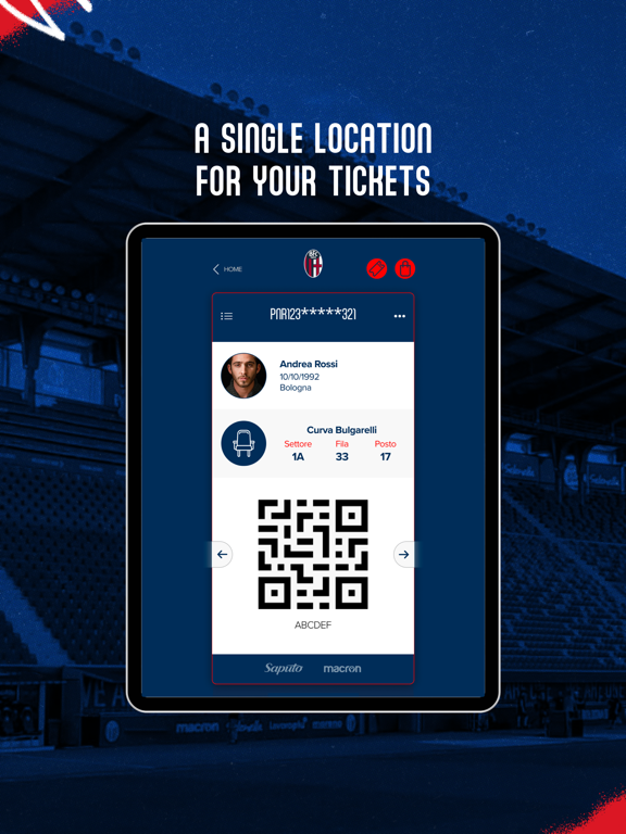 Bologna Fc 1909 iPad screenshot 2 - Sports app