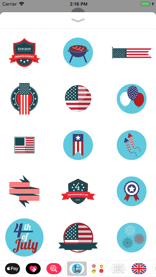 4th of July - stickers & emoji - 1.3 - (iOS)