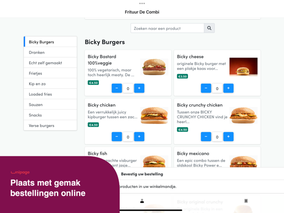 Frituur De Rotonde iPad screenshot