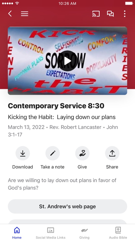 #2. St Andrews Cullman (iOS) 由: St. Andrew's United Methodist Church, Inc.