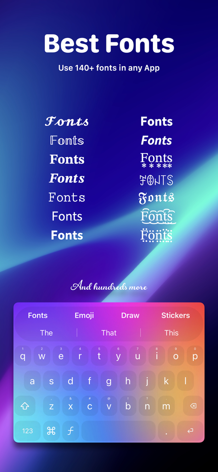 Fonts Keyboard AI