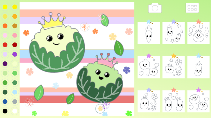 Vegetable Coloring Kid Toddler