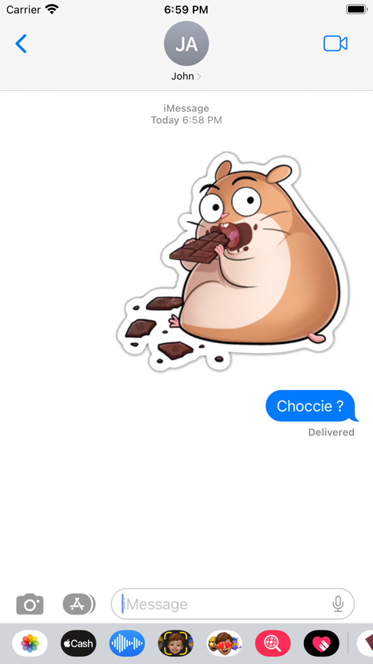 #4. Chocolate Stickers App (iOS) 由: Paul Scott
