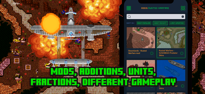 Mods for Rusted Warfare