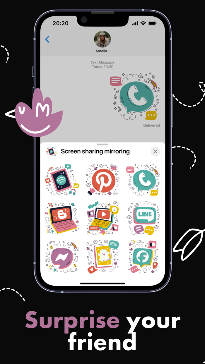 Screen sharing mirroring