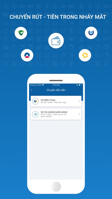 Screenshot #2 pour VIMO ví điện tử chuyển tiền