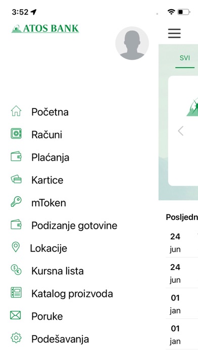 ATOS BANK Online Screenshot
