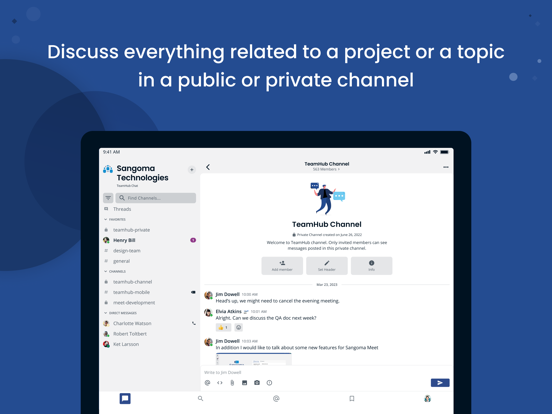 TeamHub iPad screenshot 5 - Productivity app