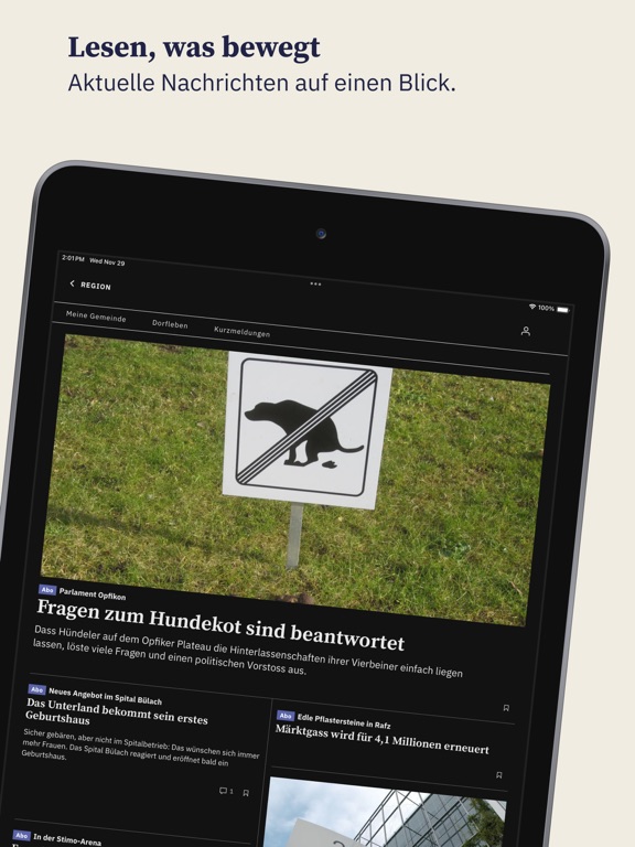 Screenshot #5 pour Zürcher Unterländer News