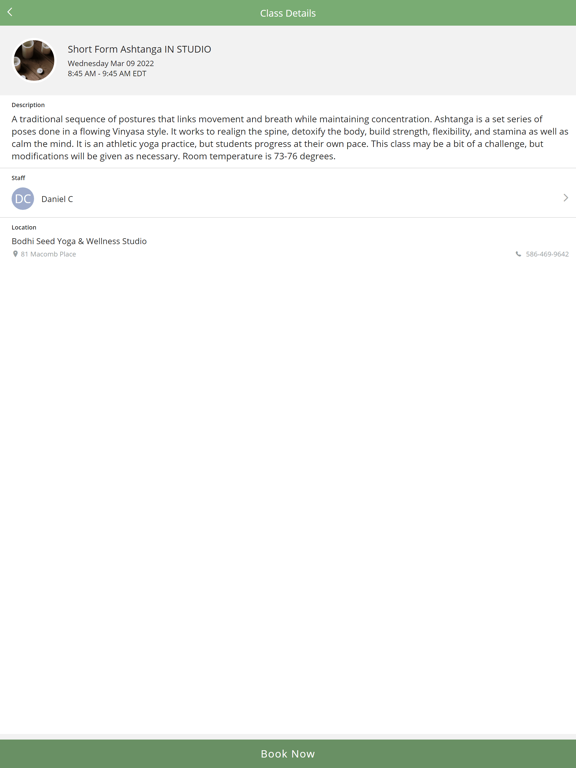 Bodhi Seed Yoga iPad screenshot 4 - Health & Fitness app
