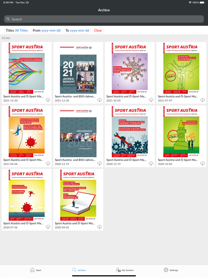 Sport Austria Publikationen