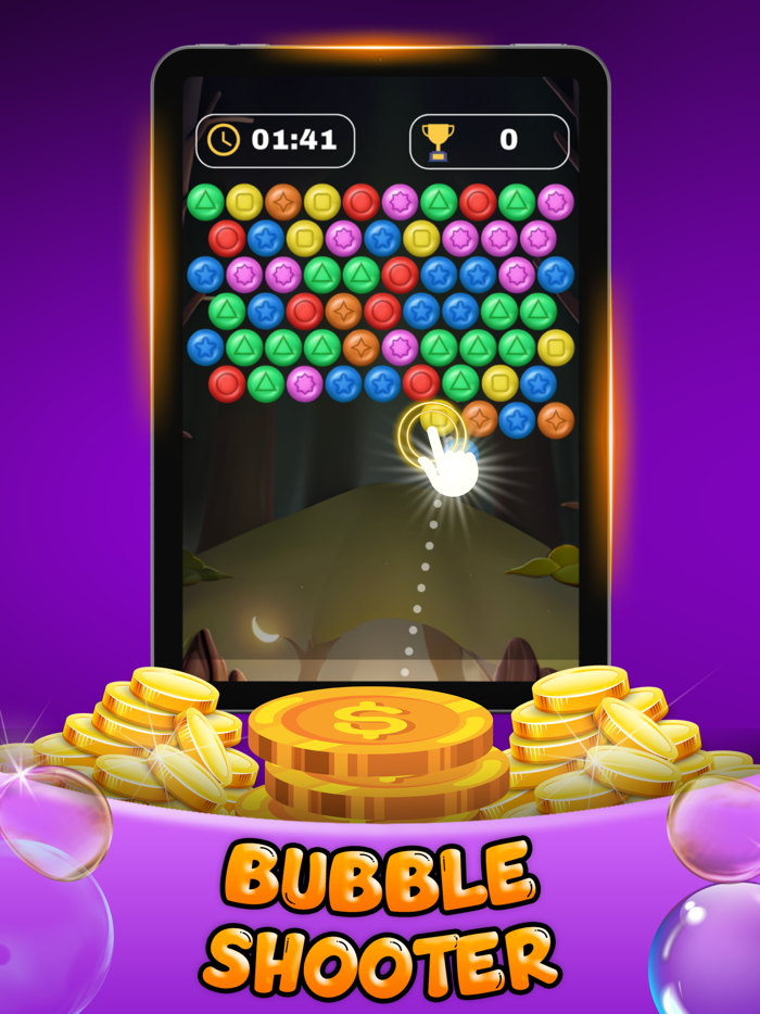 Win Real Cash Bubble Shooter