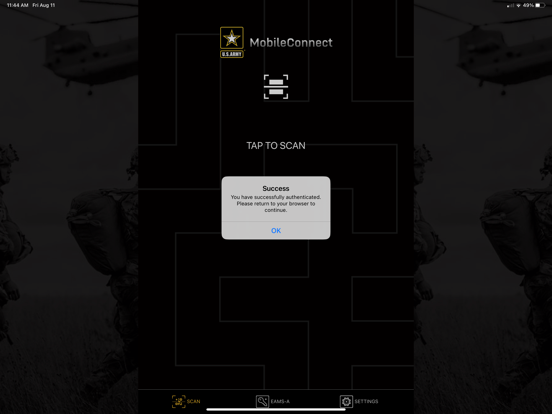 Army MobileConnect iPad screenshot