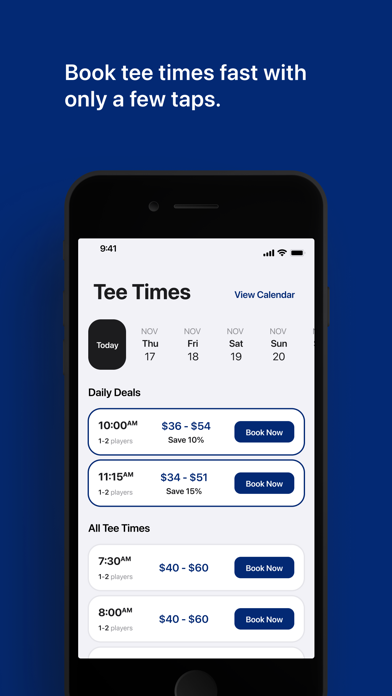 Angel Park Golf Club Tee Times Screenshot