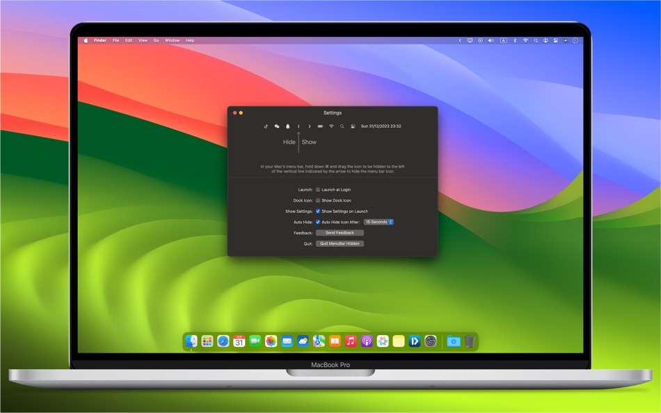 #2. MenuBar Hidden -Hide menu icon (macOS) Av: 玉 李