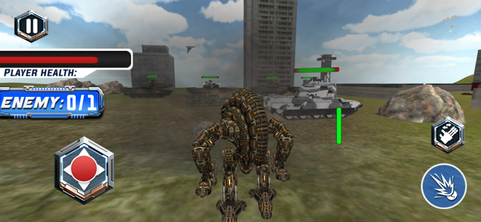 Tanks Vs Robots Futuristic War