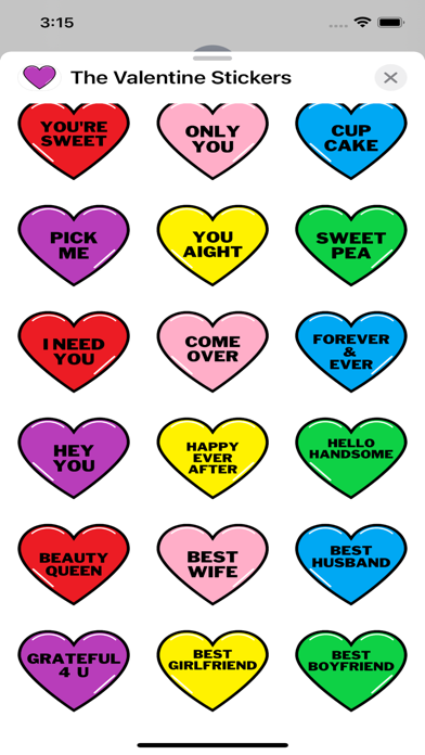 The Valentine Stickers Screenshot