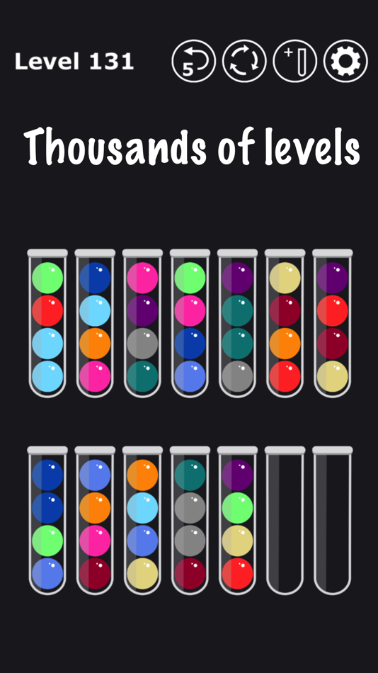#2. Color Sort Genius (iOS) 由: Thomas Dominlcus Baars