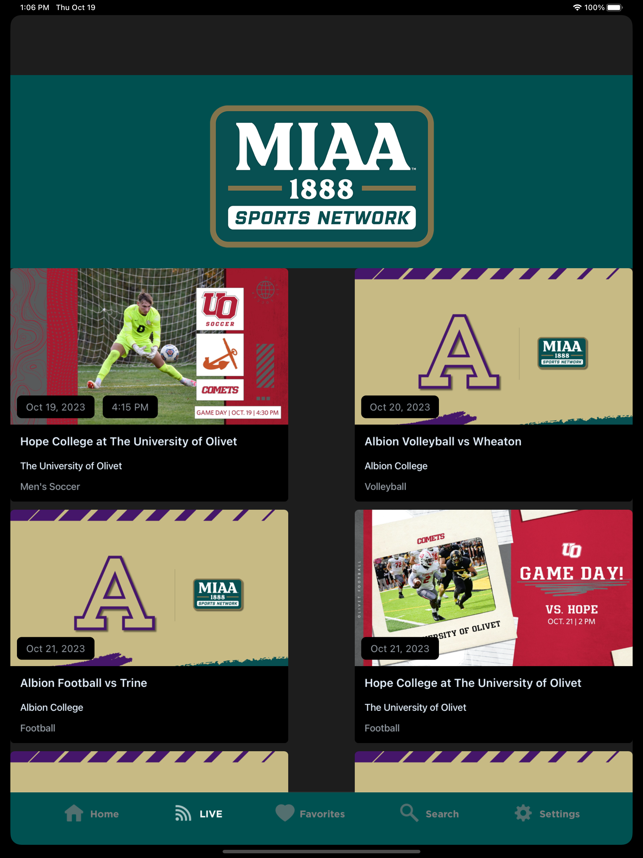 MIAA Sports Network
