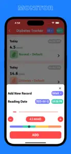 BP Tracker : Blood Sugar App screenshot #3 for iPhone