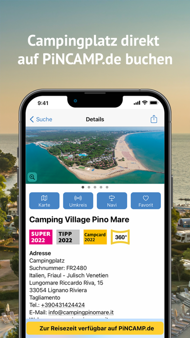 ADAC Camping / Stellplatz 2022 app screenshot 3 by ADAC Camping GmbH - appdatabase.net