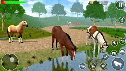 Virtual Wild Horse Family Game Screenshot