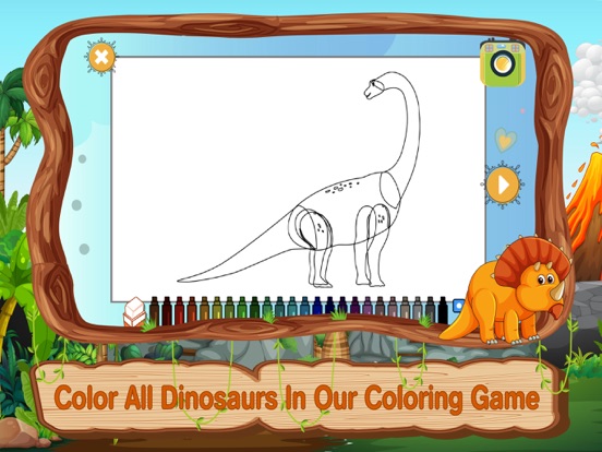 Dinosaur Coloring Pages Puzzle
