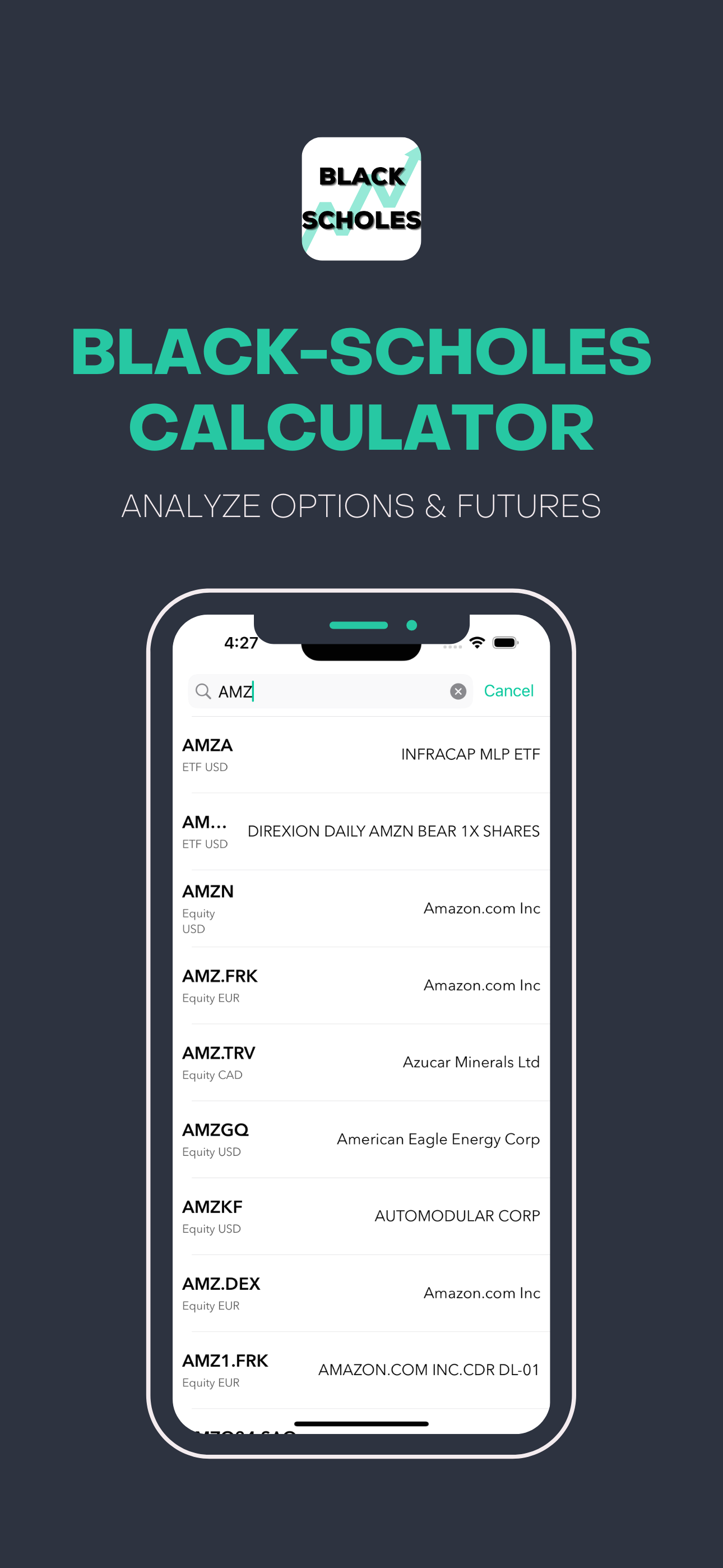 Black Scholes Calculator
