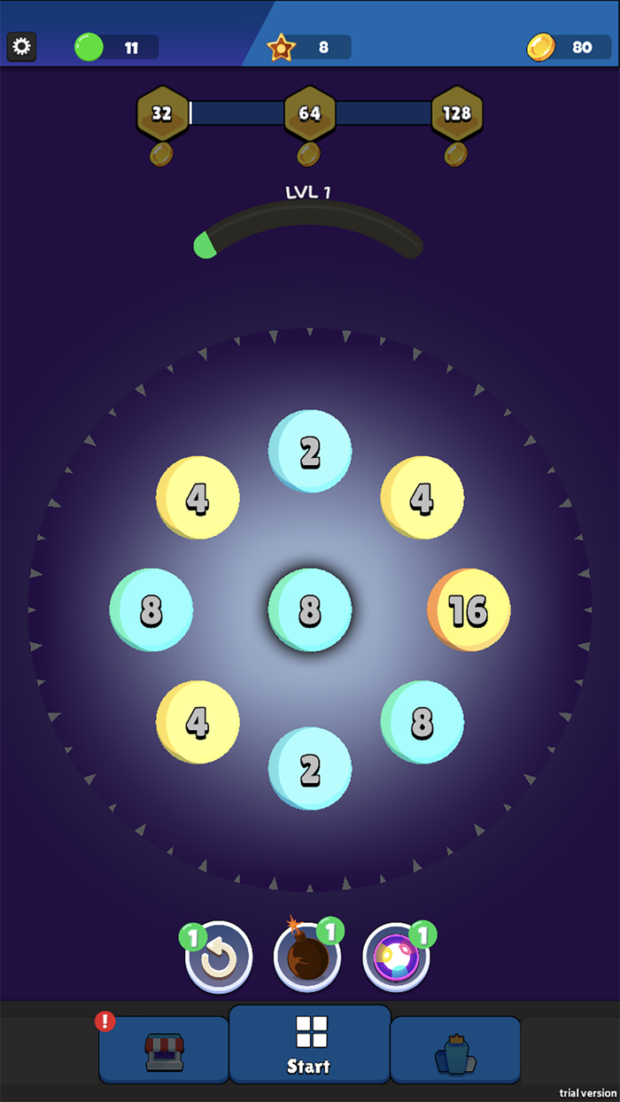 Round Merge 3D 2048 Quest