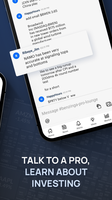 Benzinga Financial News & Data Screenshot