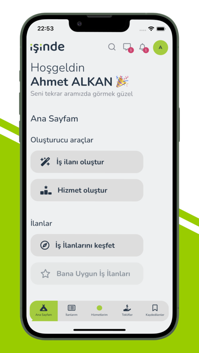 İşinde Screenshot