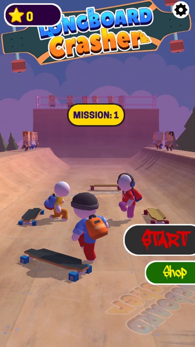 Skateboard rush space  party Screenshot