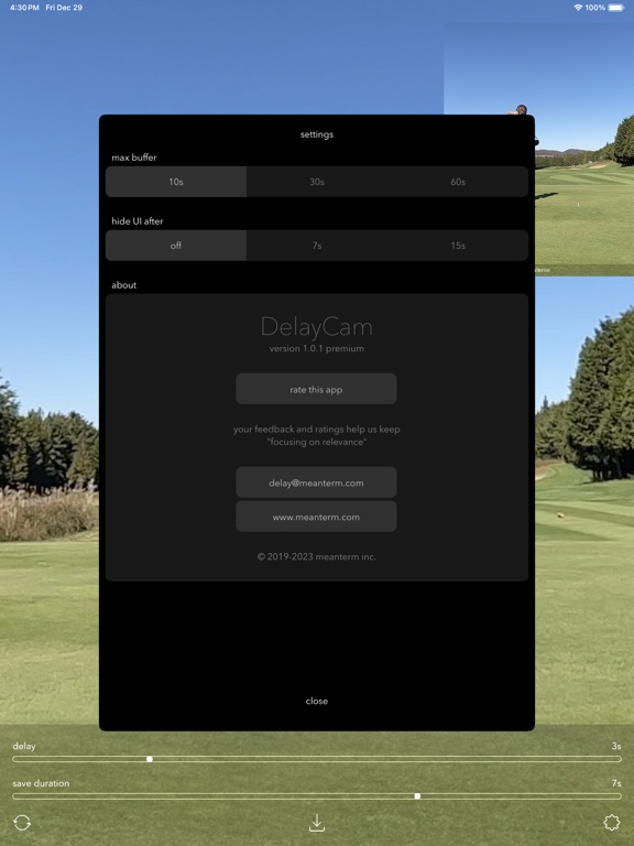 Screenshot #6 pour DelayCam: Instant Replay