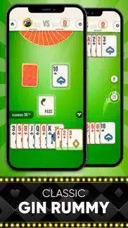 gin rummy: classic card game iphone screenshot 1