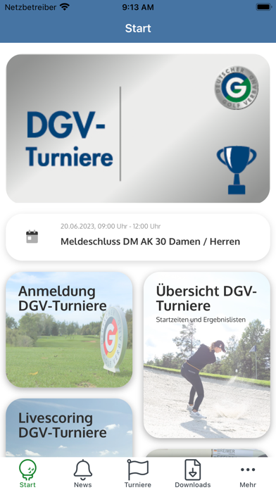 DGV Turniere Screenshot