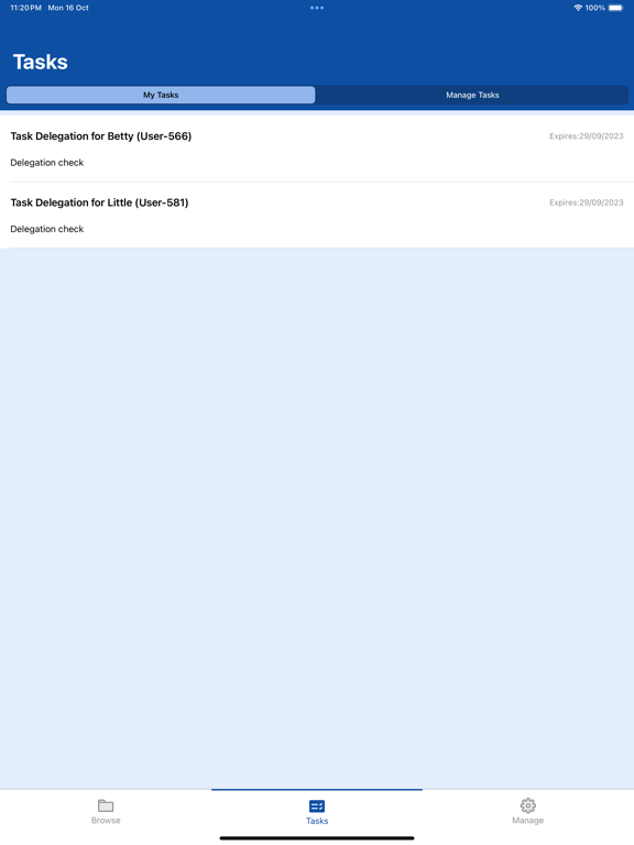 Xerox DocuShare Flex iPad screenshot 8 - Productivity app