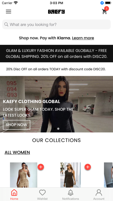 KAEFY Clothing Global Screenshot