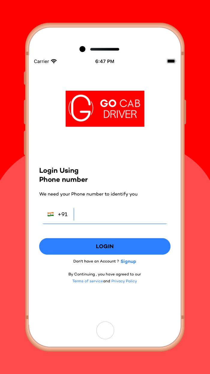 GO Cab Driver App