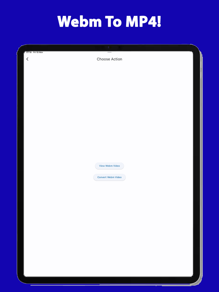 Webm Video Reader MP4 Convert