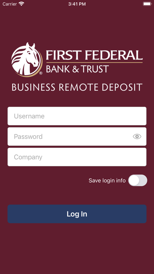 #1. First Fed Business Capture (iOS) Av: First Federal Bank & Trust