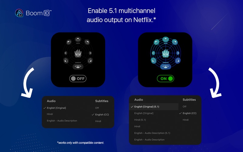 Screenshot #2 pour Boom3D-5.1 Audio for Netflix