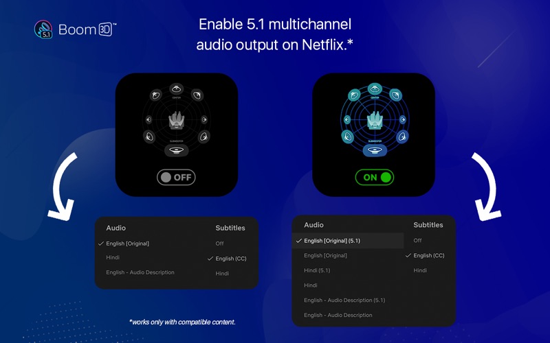 boom3d-5.1 audio for netflix iphone screenshot 2