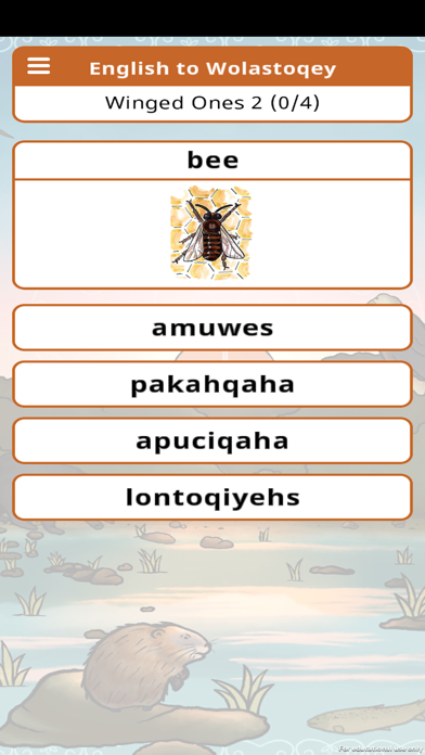 Welamukotuk Vocab Builder Screenshot