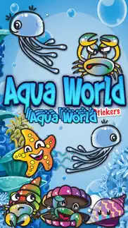 aqua world emoji stickers iphone screenshot 1